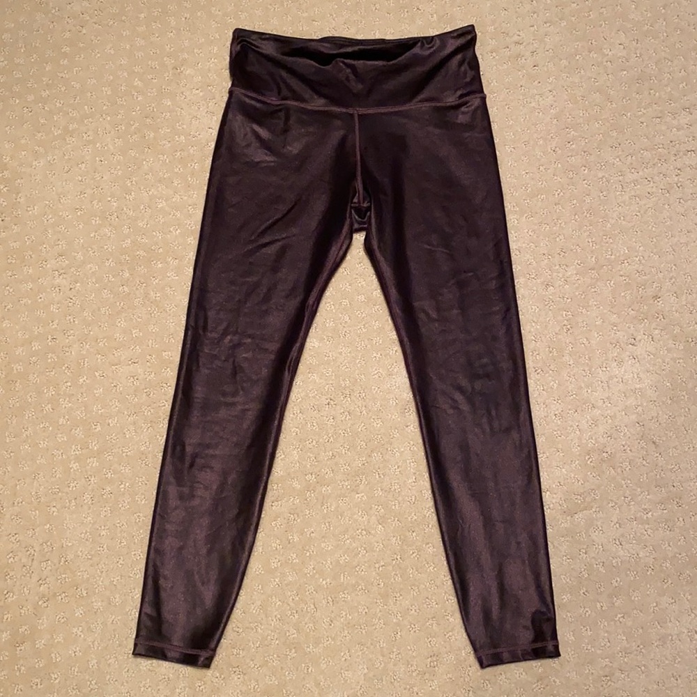 Athleta Pink Shimmer Elation Ultra High Rise Leggings